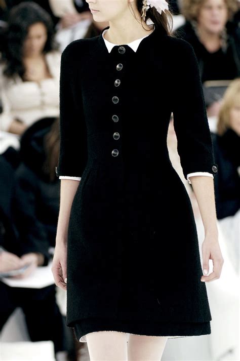 chanel black dress white collar|farfetch chanel dresses.